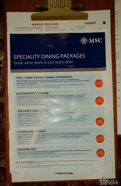 Specialty Dining Packages
